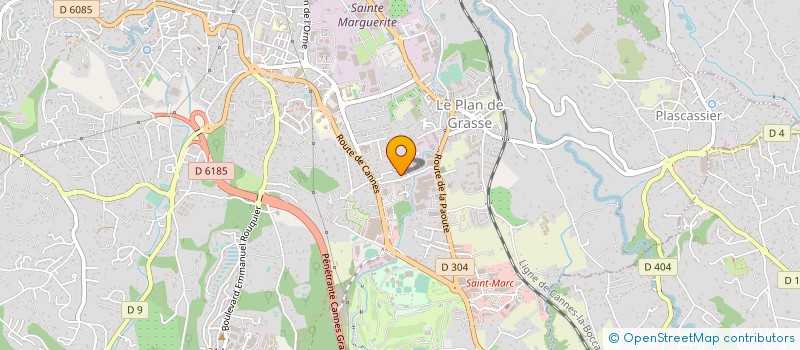 localisation de l'entreprise MADAME BRIGITTE GIMENEZ  GRASSE