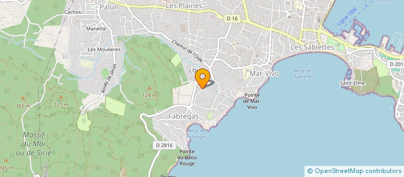 localisation de l'entreprise MADAME BRIGITTE GINER  LA SEYNE-SUR-MER