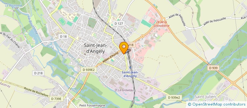 localisation de l'entreprise MADAME BRIGITTE GOBIN  SAINT-JEAN-D'ANGELY