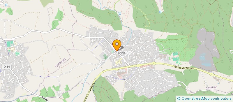 localisation de l'entreprise MADAME BRIGITTE GODME  CAVEIRAC