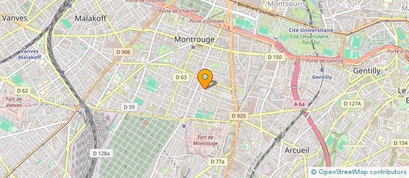 localisation de l'entreprise MADAME BRIGITTE GOLDMAN à MONTROUGE
