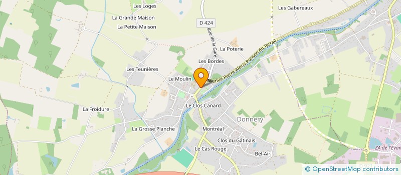 localisation de l'entreprise MADAME BRIGITTE GOUPY à DONNERY