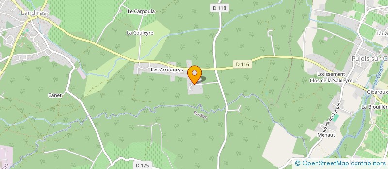 localisation de l'entreprise MADAME BRIGITTE GOURGUES  LANDIRAS