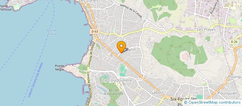 localisation de l'entreprise MADAME BRIGITTE GOUVIER à SIX-FOURS-LES-PLAGES