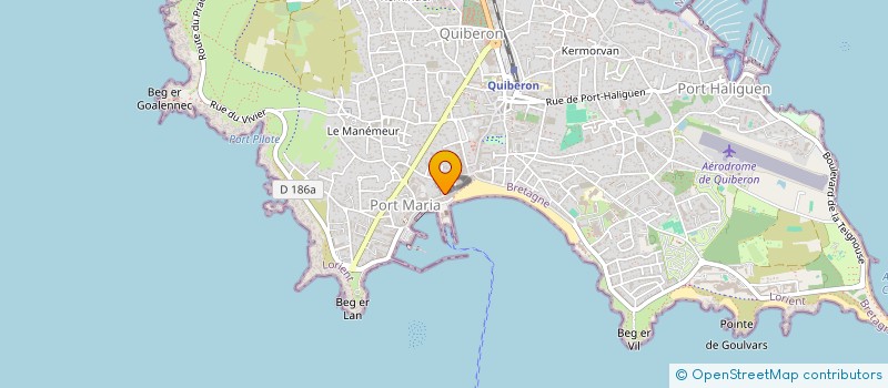 localisation de l'entreprise MADAME BRIGITTE GRAGNIC  QUIBERON