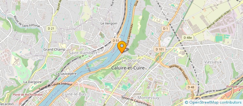 localisation de l'entreprise MADAME BRIGITTE GRAND  CALUIRE-ET-CUIRE