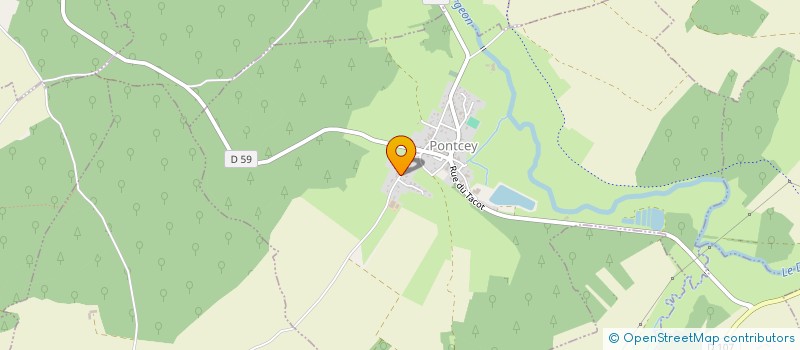 localisation de l'entreprise MADAME BRIGITTE GRANDMAITRE  PONTCEY