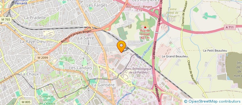 localisation de l'entreprise MADAME BRIGITTE GRANGE  CLERMONT-FERRAND