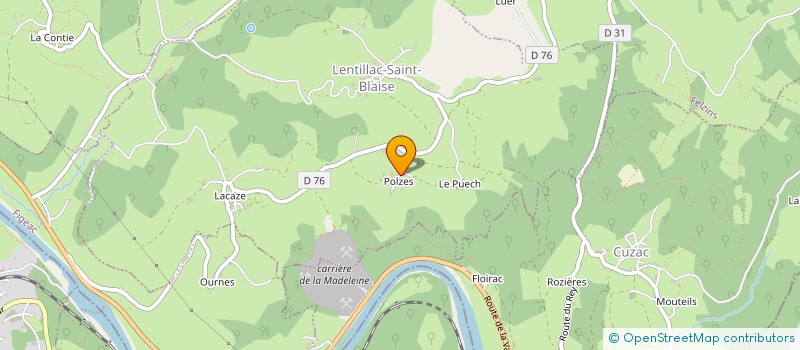 localisation de l'entreprise MADAME BRIGITTE GRATACAP à LENTILLAC-ST-BLAISE