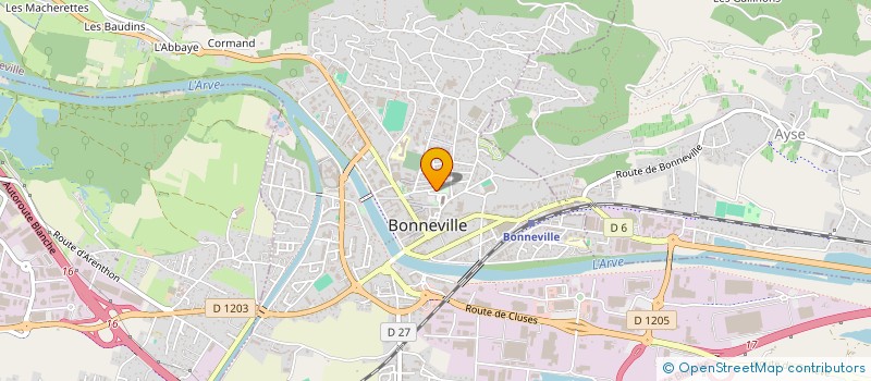 localisation de l'entreprise MADAME BRIGITTE GREGGIO  BONNEVILLE