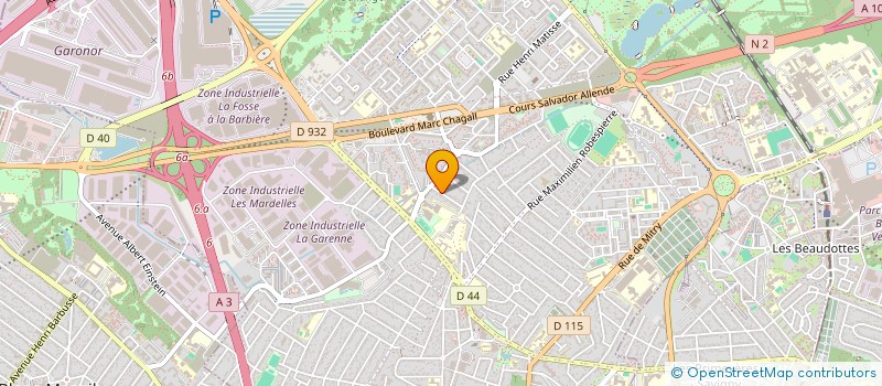 localisation de l'entreprise MADAME BRIGITTE GUEDCHE  AULNAY-SOUS-BOIS