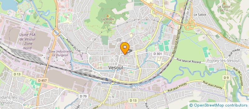 localisation de l'entreprise MADAME BRIGITTE GUENIN  VESOUL