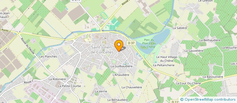 localisation de l'entreprise MADAME BRIGITTE GUERET à SAINT-JULIEN-DE-CONCELLES