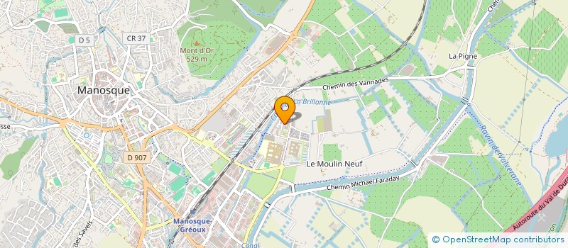 localisation de l'entreprise MADAME BRIGITTE GUILLET à MANOSQUE