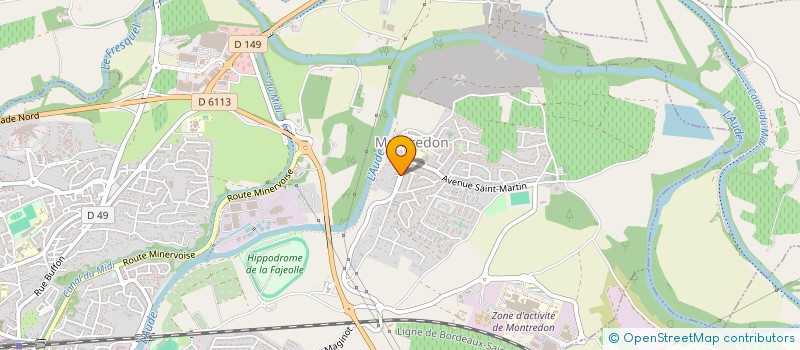 localisation de l'entreprise MADAME BRIGITTE GUIRAUD  CARCASSONNE