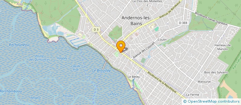 localisation de l'entreprise MADAME BRIGITTE HARARI  ANDERNOS-LES-BAINS