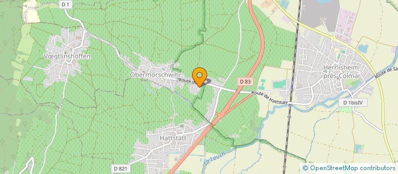 localisation de l'entreprise MADAME BRIGITTE HARTMANN  VOEGTLINSHOFFEN