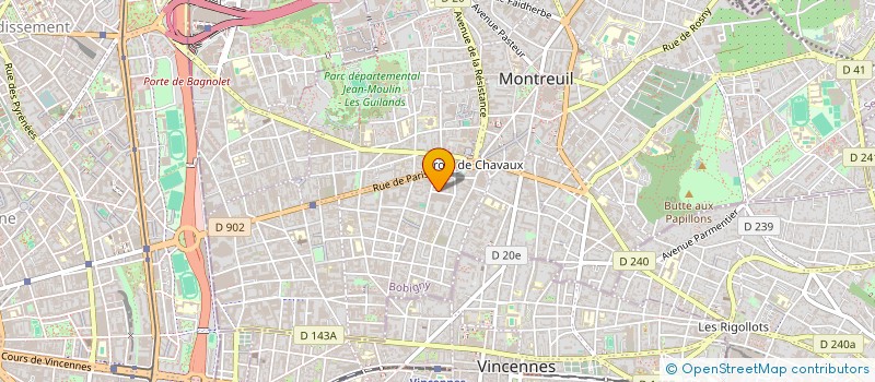localisation de l'entreprise MADAME BRIGITTE HEBERT à MONTREUIL