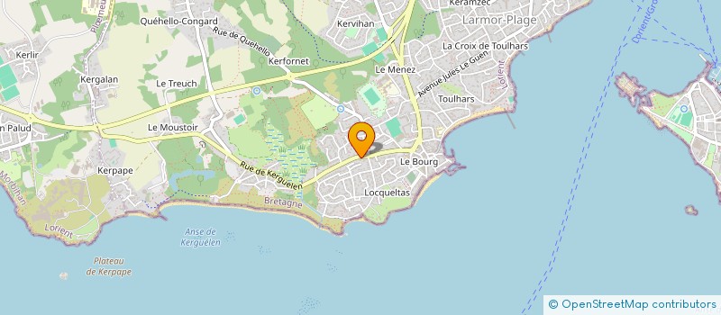localisation de l'entreprise MADAME BRIGITTE HEBRARD  LARMOR-PLAGE