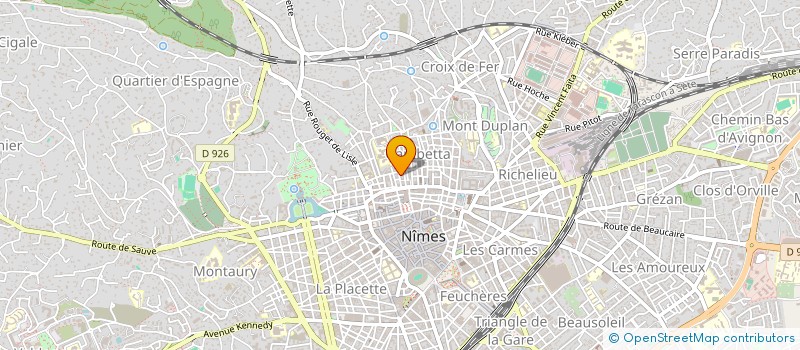localisation de l'entreprise MADAME BRIGITTE HEDEL à NIMES