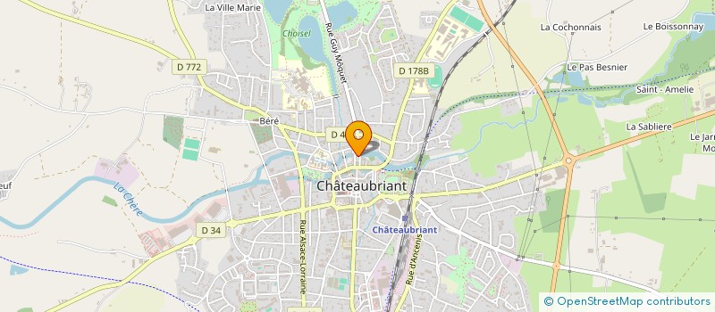 localisation de l'entreprise MADAME BRIGITTE HELFRICH  CHATEAUBRIANT