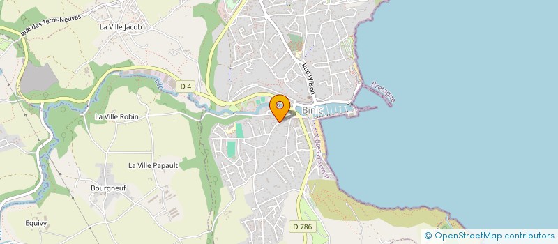 localisation de l'entreprise MADAME BRIGITTE HENNEBERT  BINIC-ETABLES-SUR-MER