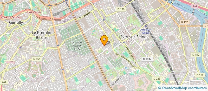 localisation de l'entreprise MADAME BRIGITTE HERCEND  IVRY-SUR-SEINE