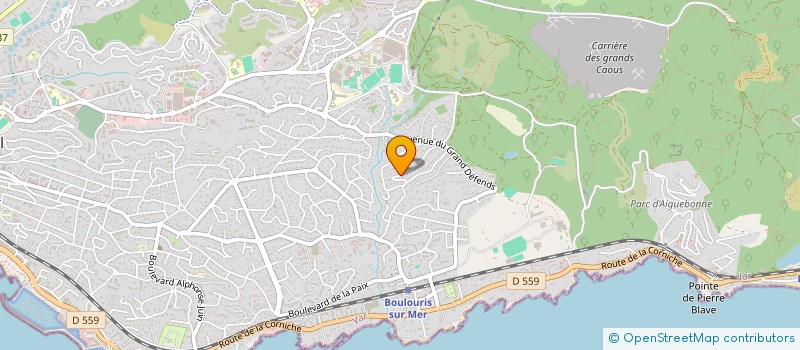 localisation de l'entreprise MADAME BRIGITTE HERNALSTEENS  SAINT-RAPHAEL