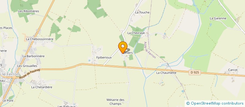 localisation de l'entreprise MADAME BRIGITTE HERVE à AZAY-LE-FERRON