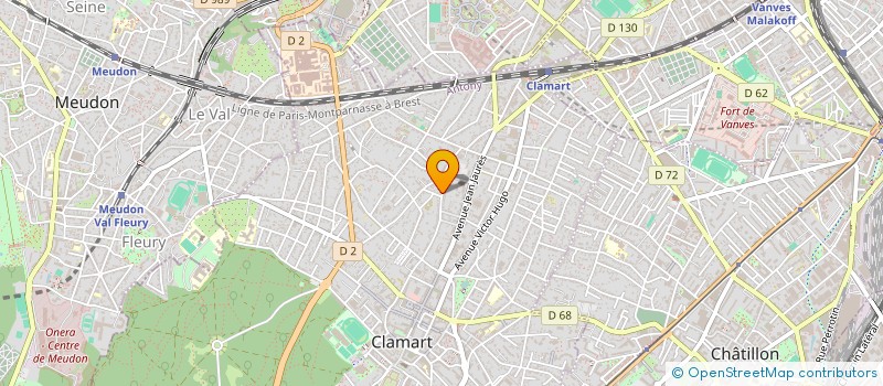 localisation de l'entreprise MADAME BRIGITTE HERVET à CLAMART