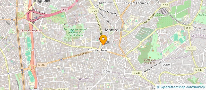 localisation de l'entreprise MADAME BRIGITTE HIERNAUX à MONTREUIL