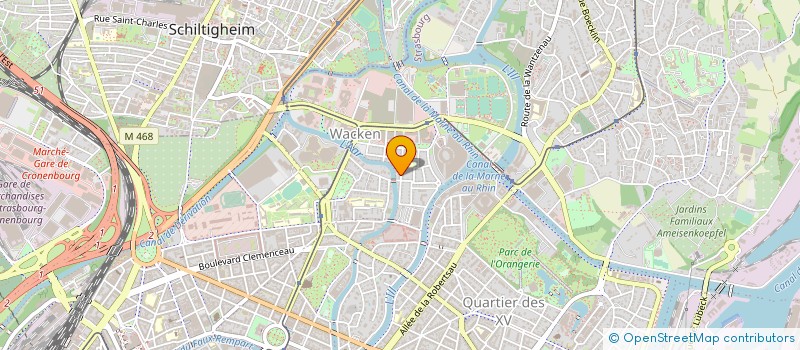 localisation de l'entreprise MADAME BRIGITTE HOLWECK à STRASBOURG