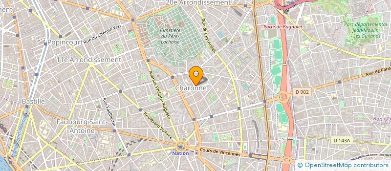 localisation de l'entreprise MADAME BRIGITTE HYNDERICK DE THEULEGOET  PARIS