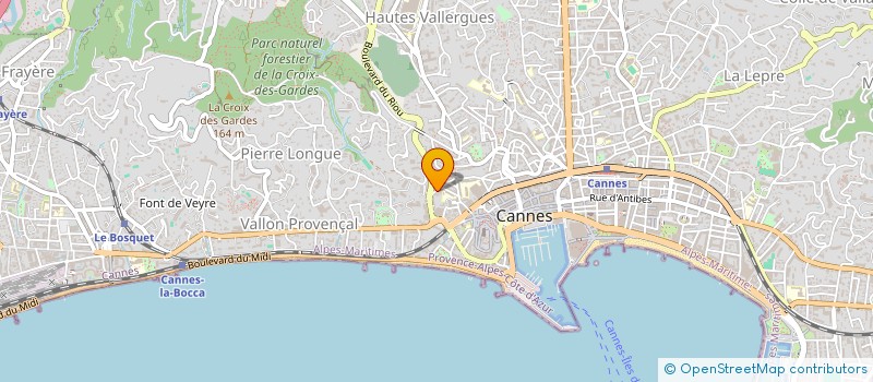 localisation de l'entreprise MADAME BRIGITTE IDOUX à CANNES