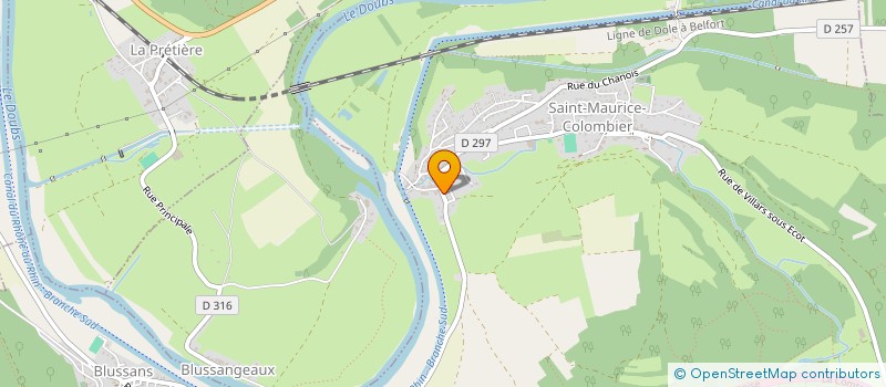 localisation de l'entreprise MADAME BRIGITTE JACQUET  SAINT-MAURICE-COLOMBIER