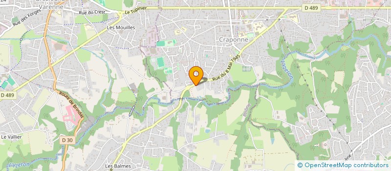 localisation de l'entreprise MADAME BRIGITTE JACQUET  CRAPONNE