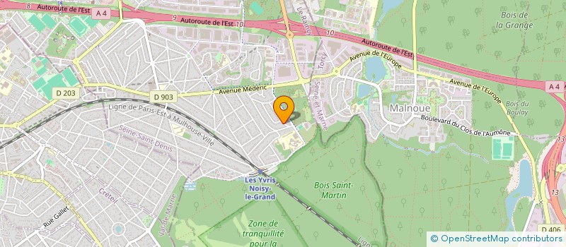 localisation de l'entreprise MADAME BRIGITTE JACQUET  NOISY-LE-GRAND