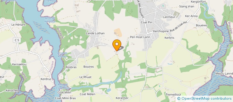 localisation de l'entreprise MADAME BRIGITTE JACQUOT  RIEC-SUR-BELON