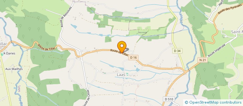 localisation de l'entreprise MADAME BRIGITTE JASSERAND  LAAS