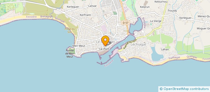 localisation de l'entreprise MADAME BRIGITTE JEZEQUEL  GUILVINEC