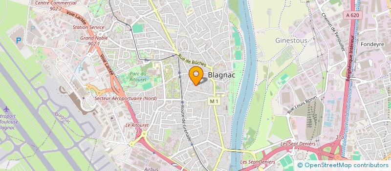 localisation de l'entreprise MADAME BRIGITTE JOUET  BLAGNAC