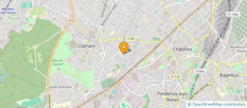 localisation de l'entreprise MADAME BRIGITTE JUBIEN LUCET à CLAMART