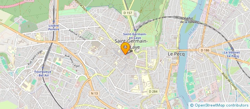localisation de l'entreprise MADAME BRIGITTE JUTANT à SAINT-GERMAIN-EN-LAYE