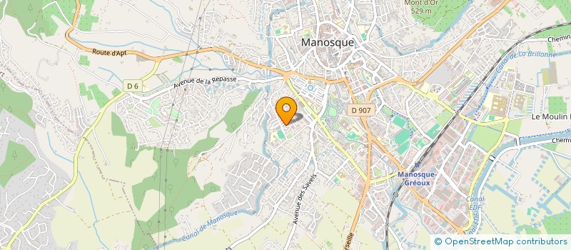 localisation de l'entreprise MADAME BRIGITTE KACZMAREK à MANOSQUE