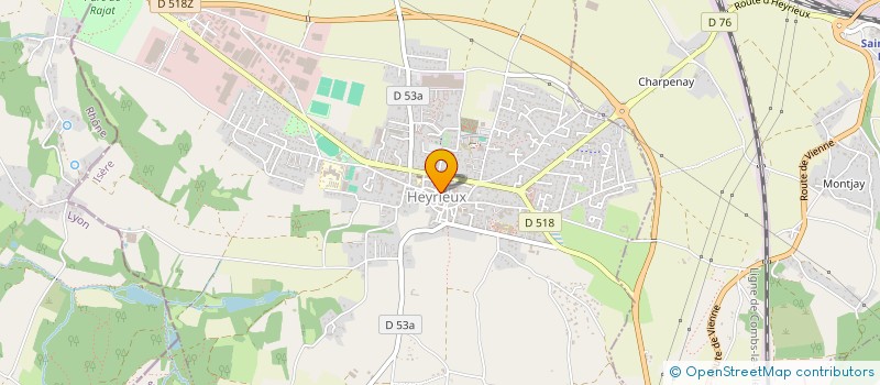 localisation de l'entreprise MADAME BRIGITTE KADOCHE  HEYRIEUX