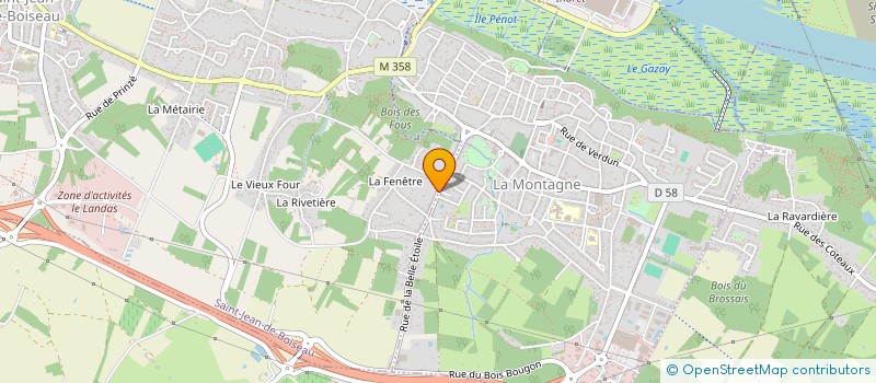 localisation de l'entreprise MADAME BRIGITTE KERUZORE  SAINT-JEAN-DE-BOISEAU