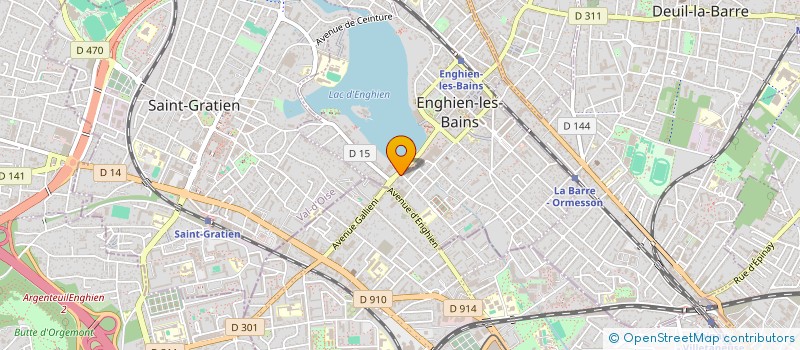 localisation de l'entreprise MADAME BRIGITTE KOLLE à ENGHIEN-LES-BAINS