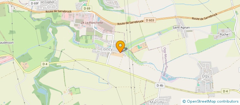 localisation de l'entreprise MADAME BRIGITTE KOLMER  OGY-MONTOY-FLANVILLE