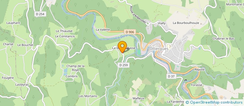 localisation de l'entreprise MADAME BRIGITTE KREMER à OLLIERGUES