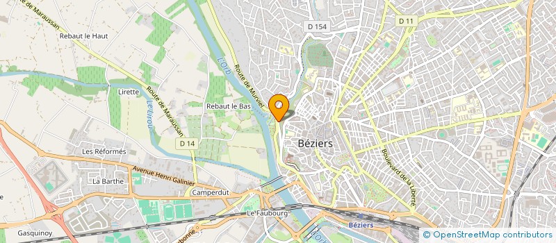 localisation de l'entreprise MADAME BRIGITTE KUSNIAK  BEZIERS